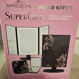 Hello Kitty Impressions Trifold + Compact Mirror Bundle